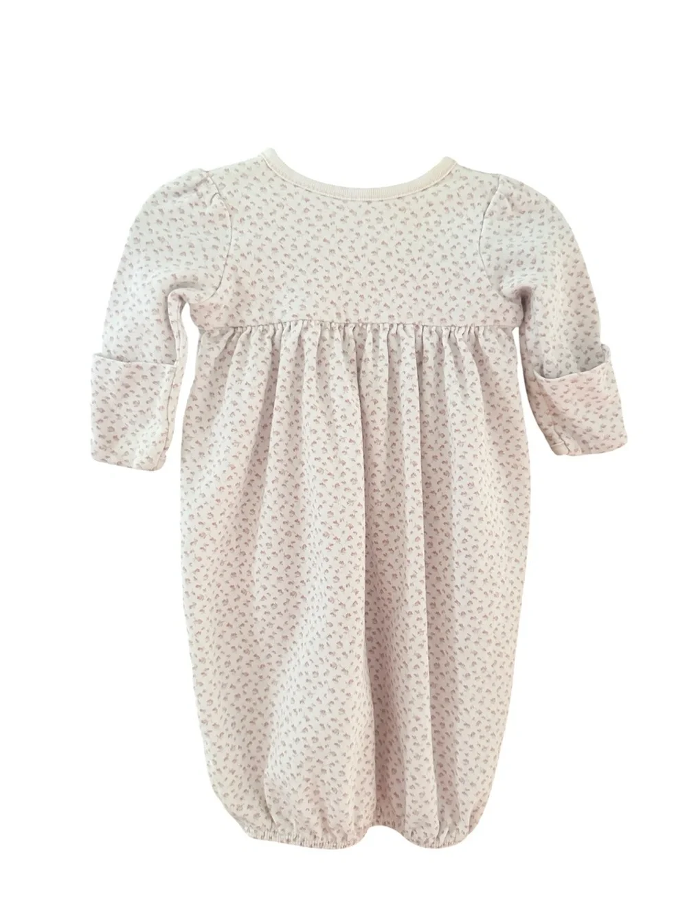 Ralph Lauren Girls Layette Pink and White Floral Gown • Newborn